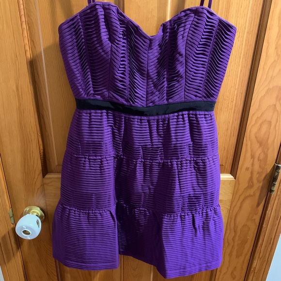 BCBG Pleated Party Dress Sz 8 - Picture 1 of 6